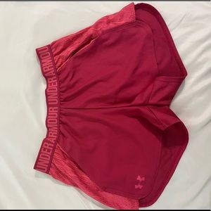 Pink Under Armour Athletic shorts